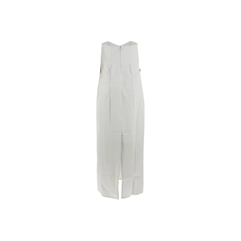 COLOMBIN Strapless Pleat detail Shift Maxi Dress-1