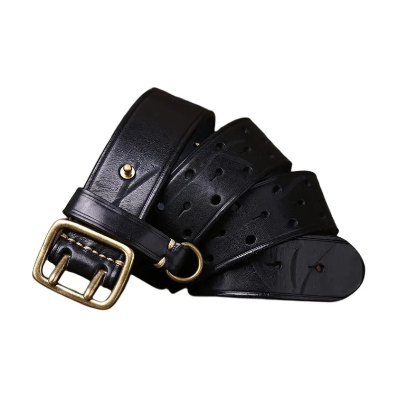 JEANSWEST Cow Leather Belts Men's 3.8CM-2
