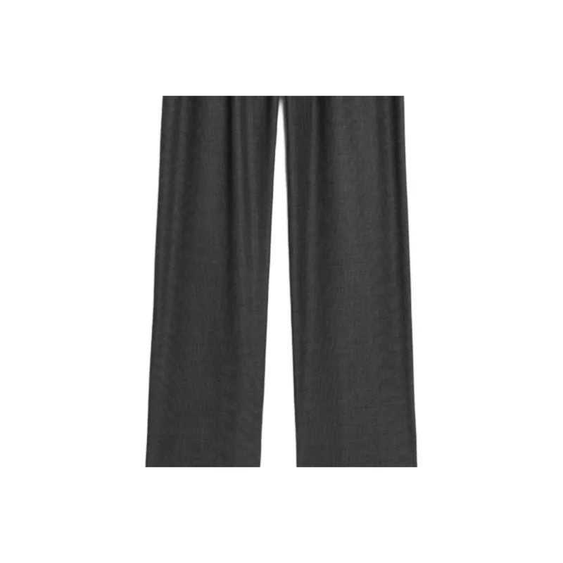CELINE Knitted Sports Pants Women's Gray Black-2