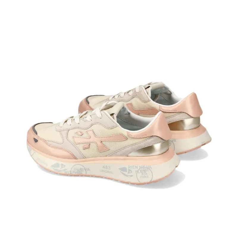 PREMIATA Lauryn Low Top Casual Shoes Women's Pink-3