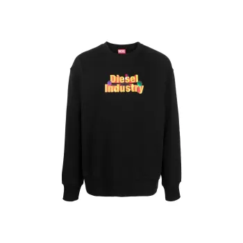 DIESEL Logo Printed Crewneck Sweatshirt