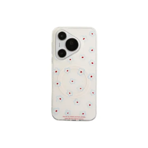 Wei Xin Acrylic Material Full Screen Blue Line Floral Phone Cases Compatible With Huawei Mate 70/60 Pro/Pura 70/70 Pro+
