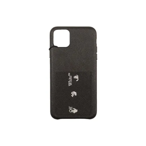 OFF WHITE Pc Material VIRGIL ABLOH Saffiano Phone Cases Compatibility IPhone 11 Pro Max Trendy And Cool