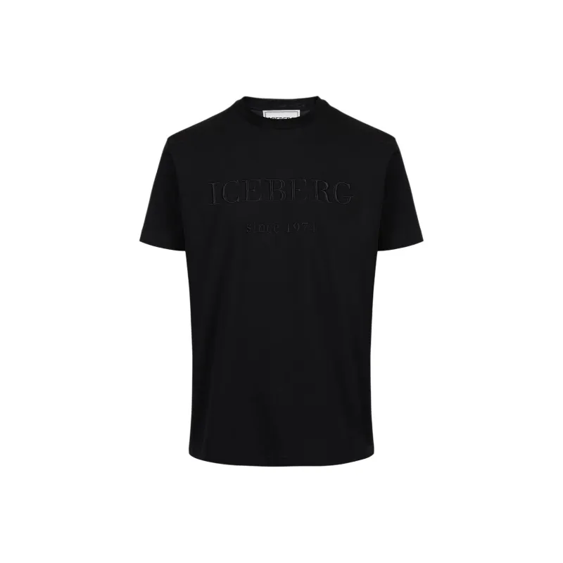 Iceberg Logo embroidered T shirt-0