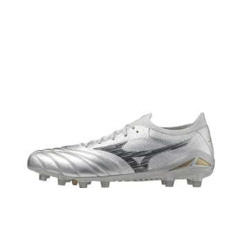 Mizuno Morelia Neo 4 Anti Slip Wear Resistant Soccer Shoes Unisex Silver