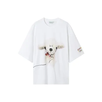 WULISHAONIAN T-Shirt Unisex Feather White