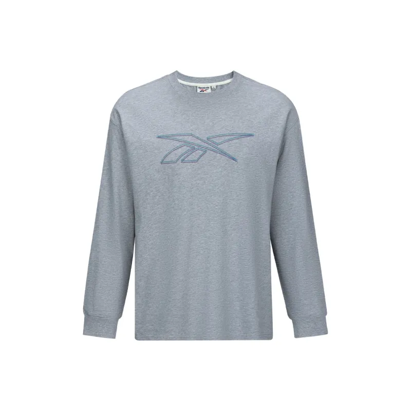 Reebok T Shirt Unisex Light Heather Gray-0
