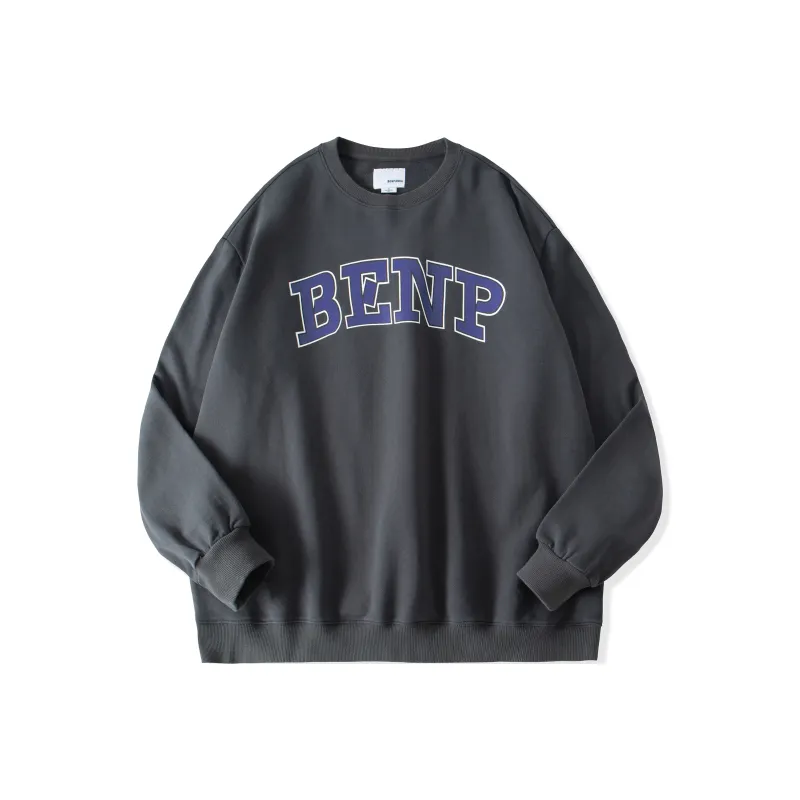 Ben.panda Crew Neck Loose Fit Sweatshirt Fall And Winter Unisex-4