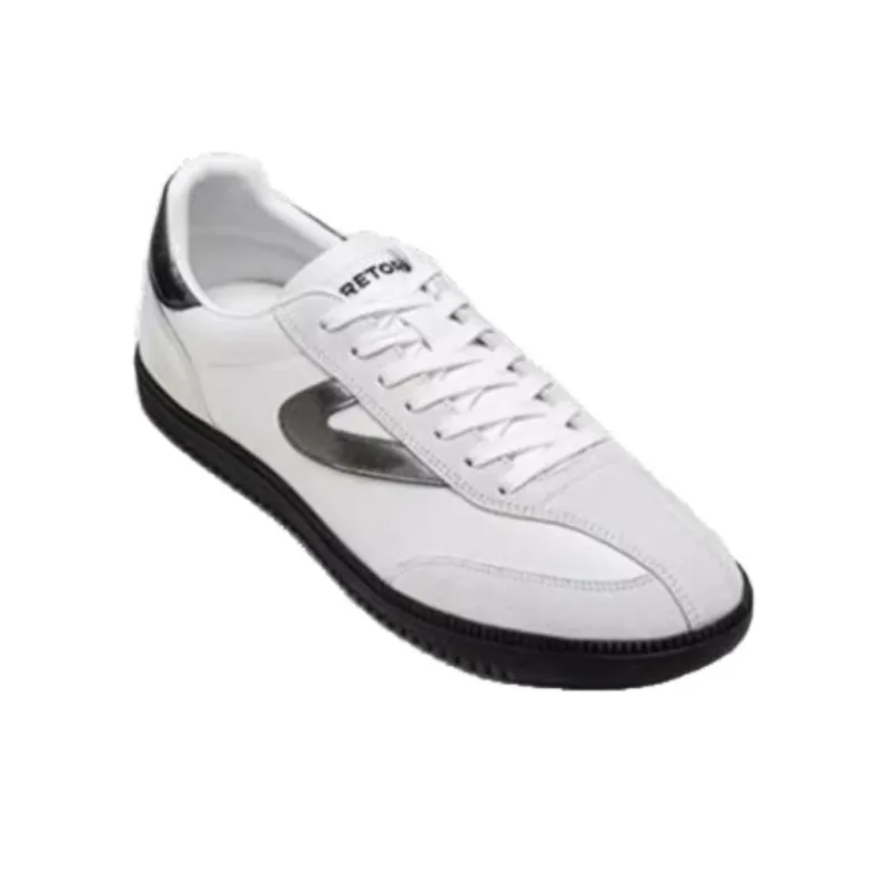 TRETORN COPP T Slip-Resistant Low-Top Skateboard Shoes Unisex White Black Gold-1