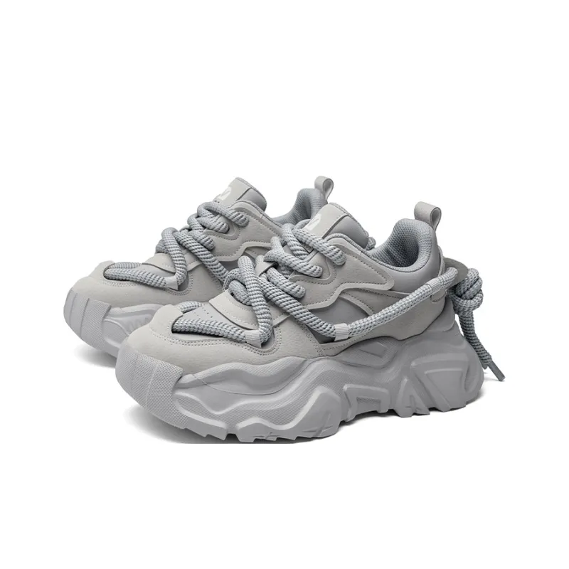 Frank Mully Low Top Chunky Sneakers Unisex Gray-1