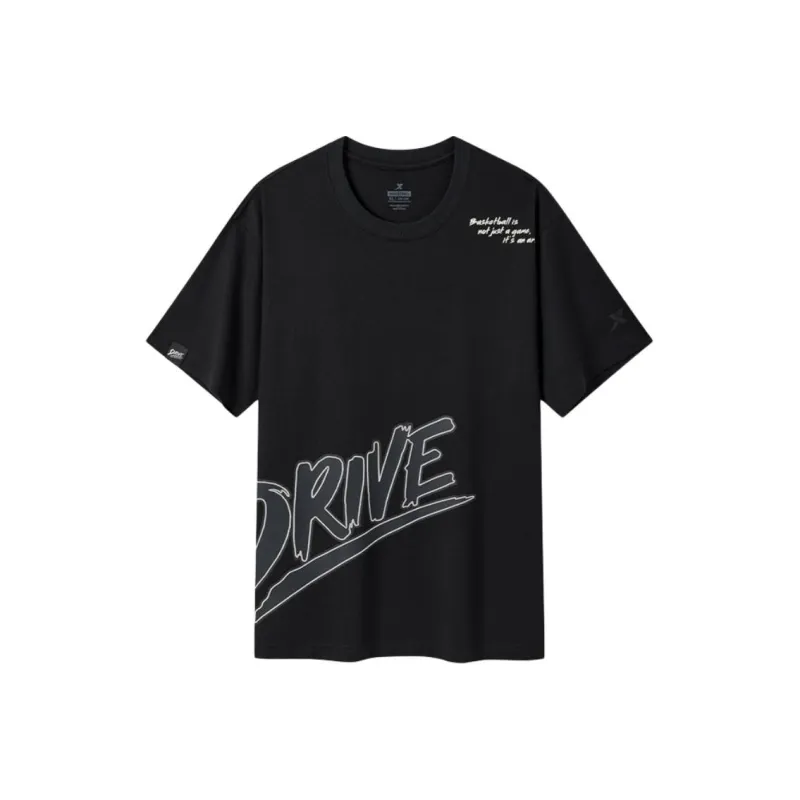 XTEP T Shirts Men Jet Black-0