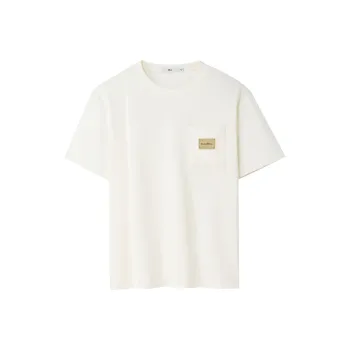 HLA T Shirt Men's Beige Apricot Trim U5