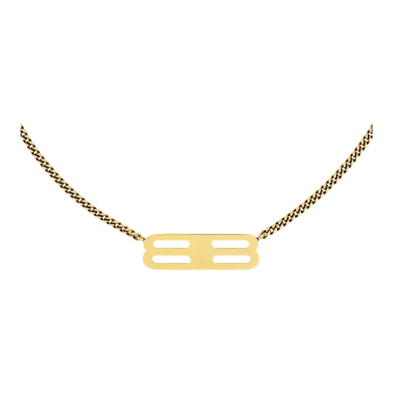 Balenciaga Bb Icon Chain Necklace-1