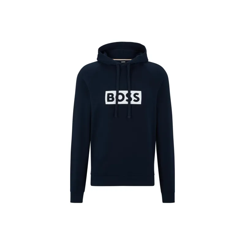 HUGO BOSS Logo-print Drawstring Hoodie-0