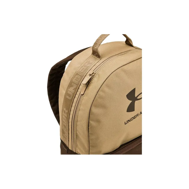 Under Armour Polyester Backpack Unisex Camel Stacking Grill Brown-3