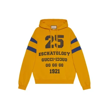 GUCCI Borderless Scrollwork Sweatshirt Men's Orange