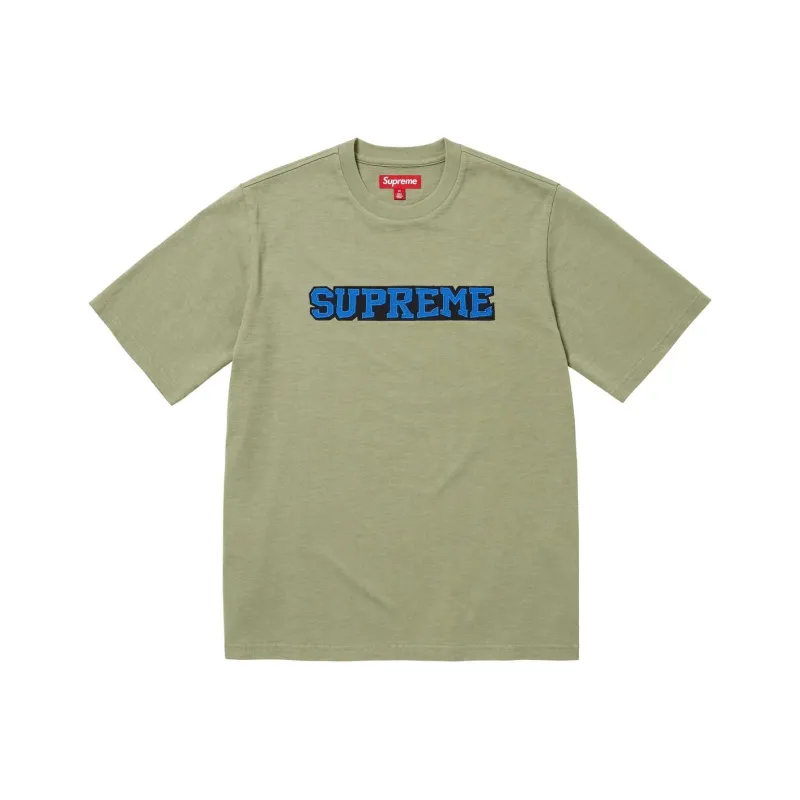 Supreme Satin Appliqué Short Sleeve Top-4