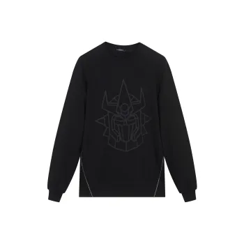 FANBIOU FW21 Crew Neck Loose Fit Sweatshirt Unisex Black