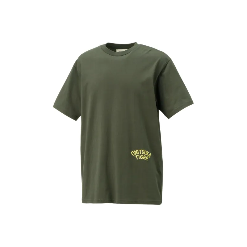 Onitsuka Tiger T Shirt Unisex Green-0