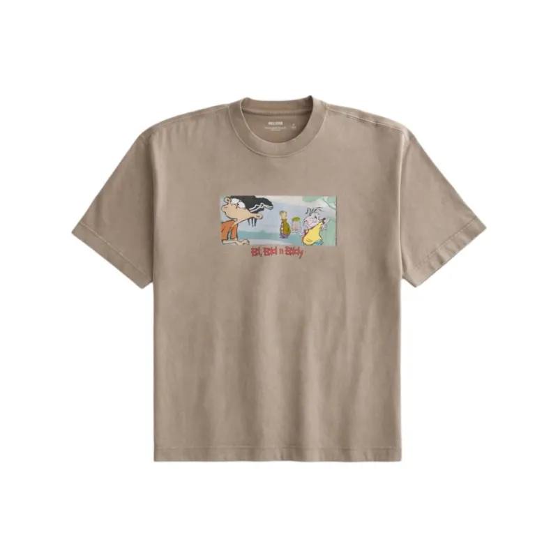 Hollister T Shirts Men Tan-0
