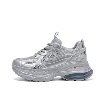FIVE PLUS Shock Absorbing, Non Slip, Wear Resistant, Breathable And Lightweight Low Top Chunky Sneakers Women's