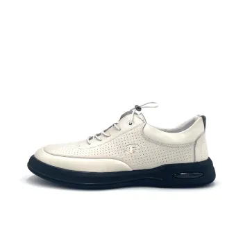 BEN SHERMAN Slip Resistant Low Top Casual Shoes Men's White