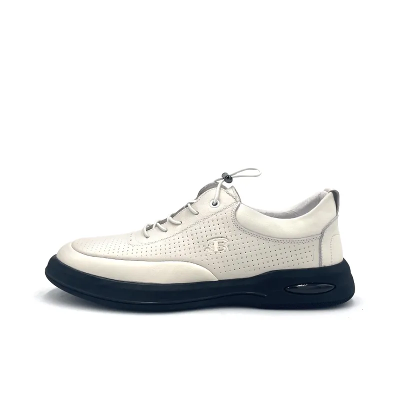BEN SHERMAN Slip Resistant Low Top Casual Shoes Men's White-0