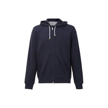 Brunello Cucinelli Zipped Drawstring Hoodie