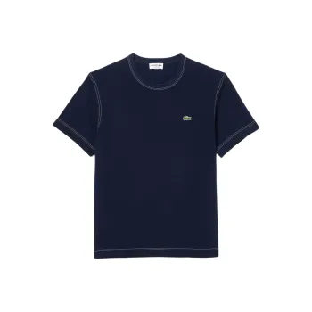 LACOSTE Piqué weave Organic Cotton T shirt