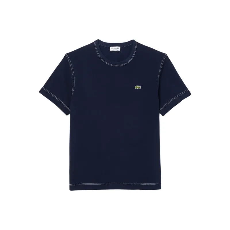 LACOSTE Piqué weave Organic Cotton T shirt-0