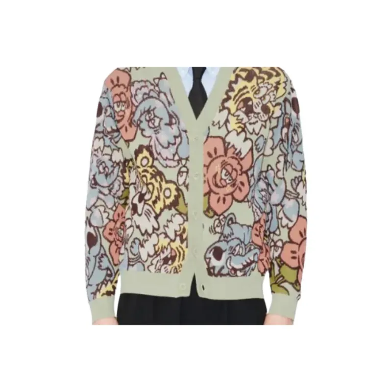 KENZO Floral Jacquard Verdy Cardigan-6