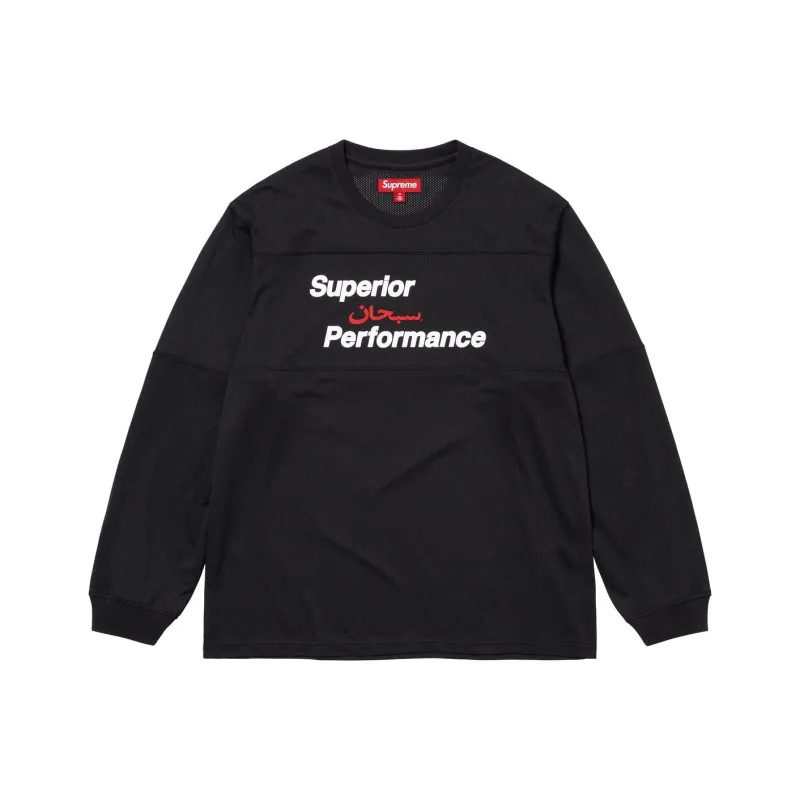 Supreme Arabic Mesh Long Sleeve Top-4
