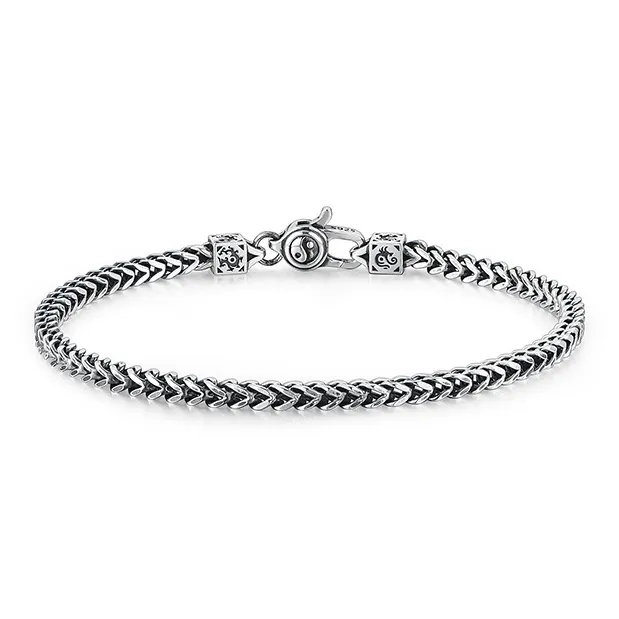 MYSH S925 Silver Bracelets Men's-0