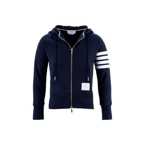 THOM BROWNE 4 Bar Striped Zipped Jacket