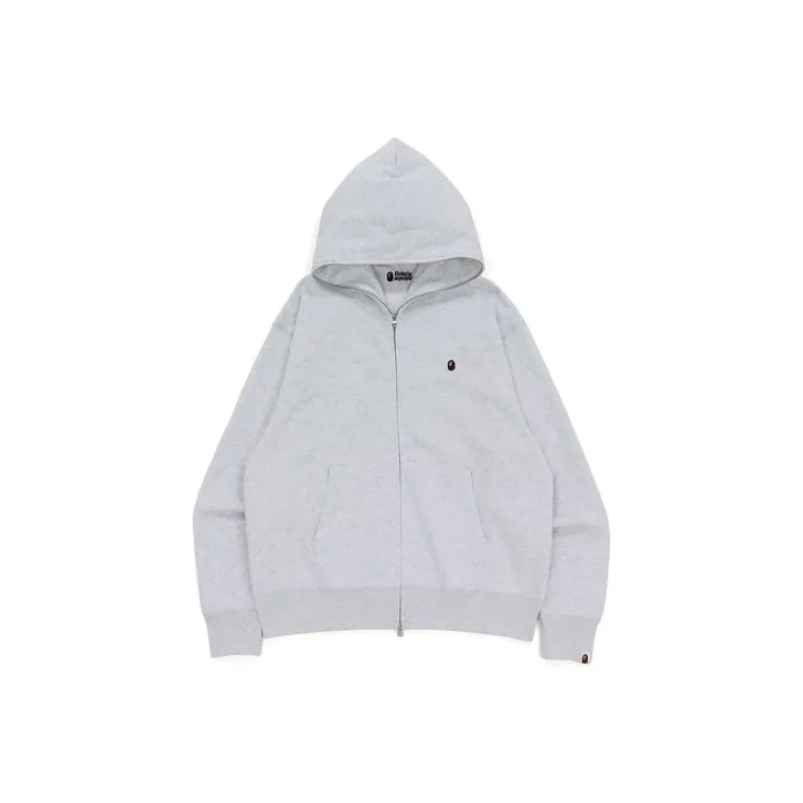 Bape Ape Head One Point Relaxed Fit Full Zip Hoodie-3
