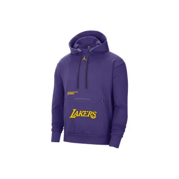 Nike Nba Los Angeles Lakers Courtside Statement Edition Fleece Loose Fit Hoodie