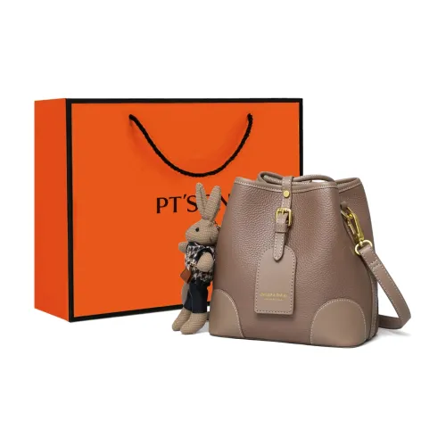 PT'SON Cow Leather Underarm Shoulder Bag, Crossbody Bag Regular Women's Lotus Pond Lotus Root