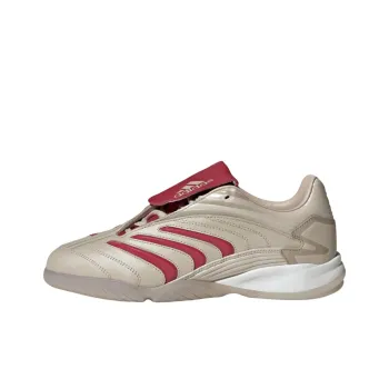 Adidas Anti-Slip Wear-Resistant Soccer Shoes Unisex Beige Red