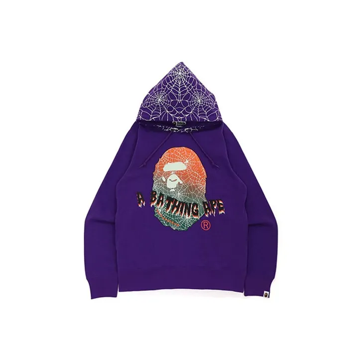 A BATHING APE Halloween Ape Head Glow In The Dark Pullover Hoodie-2