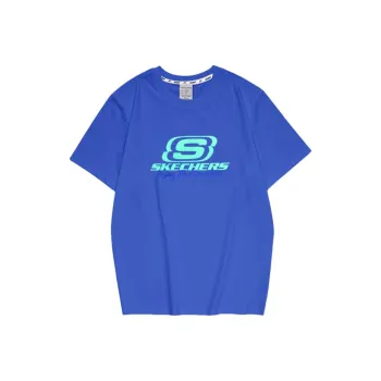 Skechers T Shirt Unisex Light Cobalt Blue