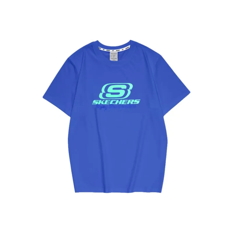 Skechers T Shirt Unisex Light Cobalt Blue-0