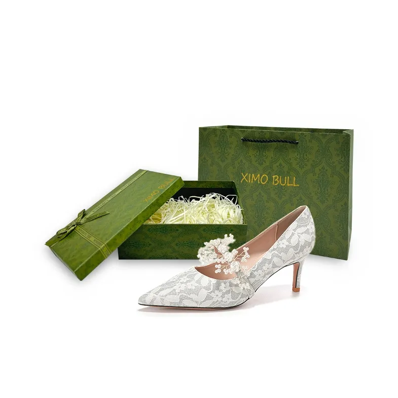 XIMO BULL High Heels Women's Green-21