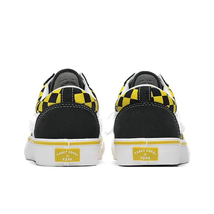 VFTS Canvas Shoes Unisex Black White-9