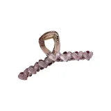 Macaron Elegance Heart Shark Clip-Purple