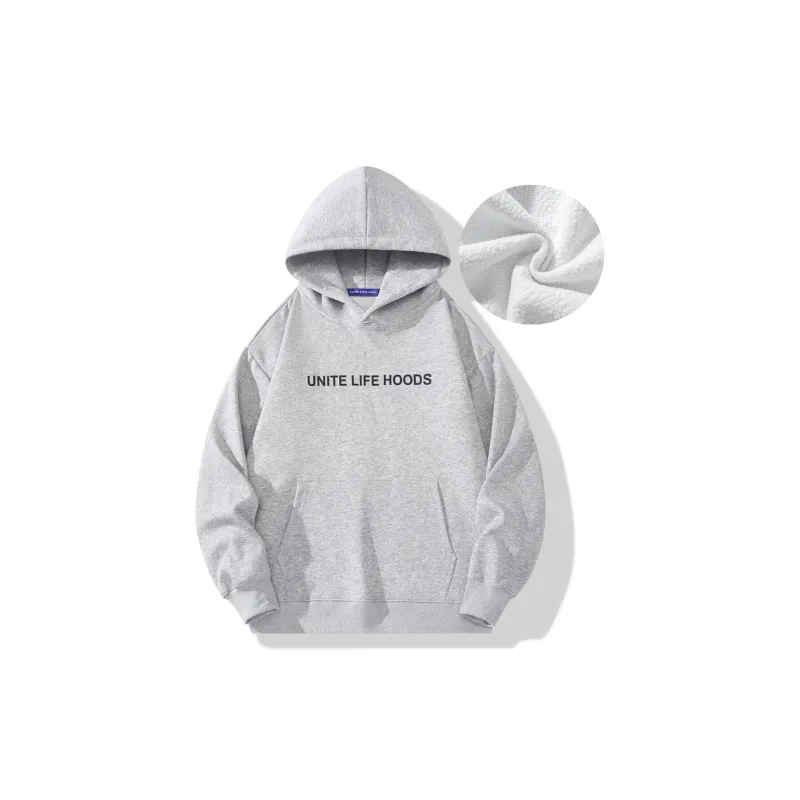 Unite Life HOODS Sweatshirt Unisex Black-25