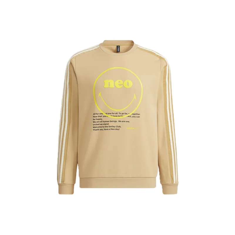 Smiley X Adidas Neo Sweatshirts Men Khaki-0