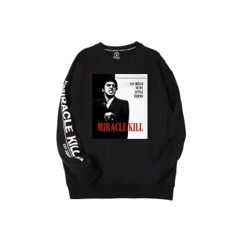 MIRACLE KILL Crew Neck Loose Fit Sweatshirt Unisex