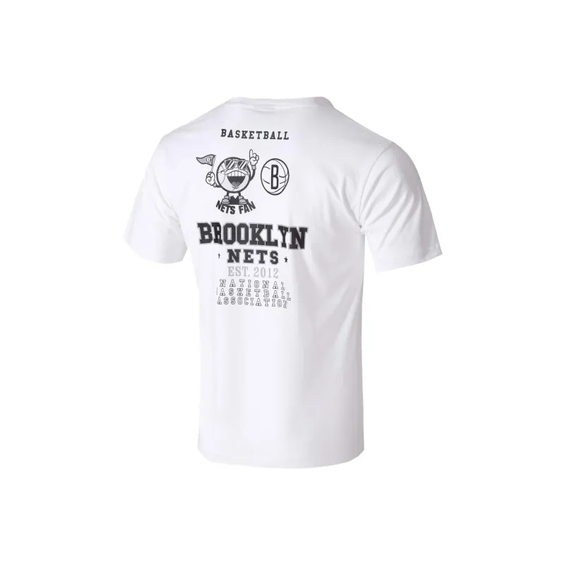 NBA Brooklyn Nets T Shirt Unisex White-0