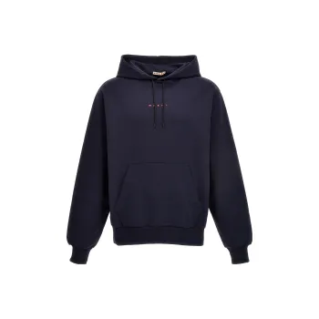 MARNI Logo Printed Drawstring Hoodie