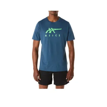 Asics T-Shirt Unisex Vintage Indigo